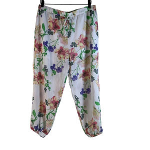 3for$20✨ Like new! - Jack Womens Joggers Multicolor Floral Drawstring Pants L